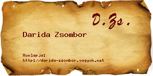 Darida Zsombor névjegykártya